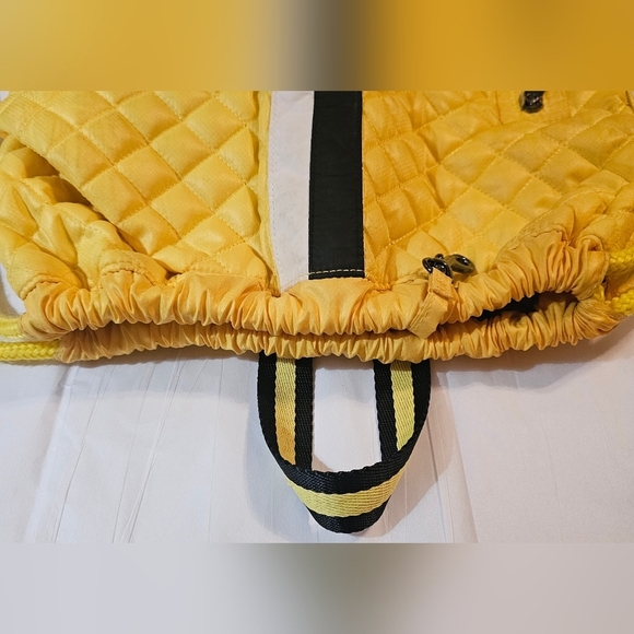 Oliver Thomas Tennis Backpack Drawstring Bag Cinch Yellow - Picture 11 of 15